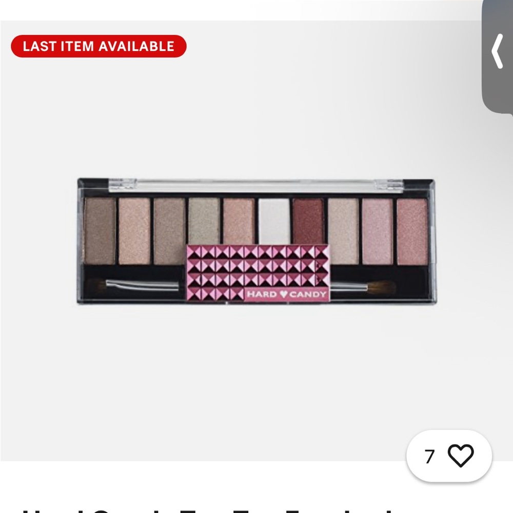 Hard Candy Top Ten Eyeshadow collection. Palette name- Pinking Of You.